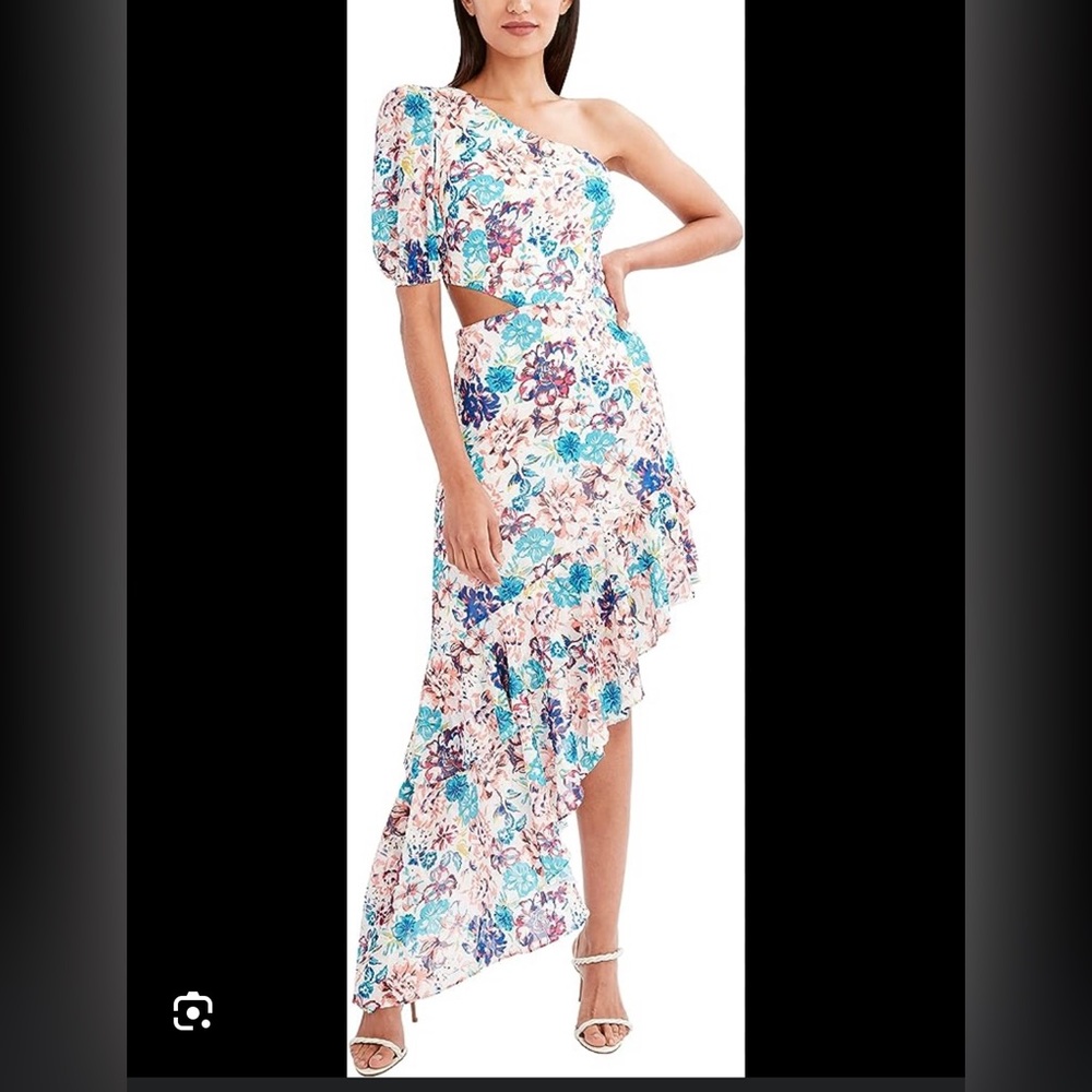 BCBG Fleur Asymmetrical Dress
